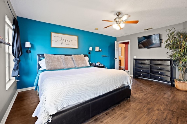 32 Dogwood Drive Loop, Ocala, FL 34472 - bedroom with wood finished floors and a ceiling fan