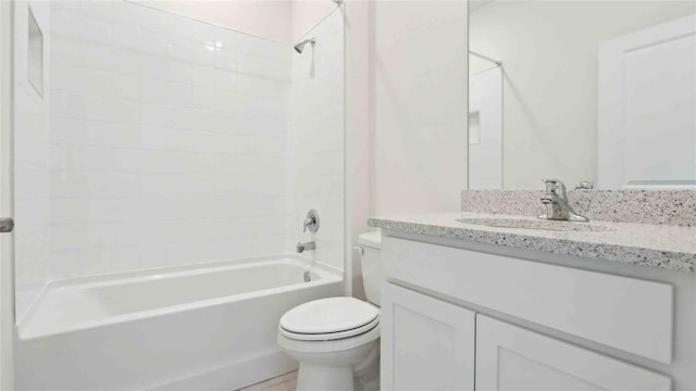 4508 SW 56th Pl, Gainesville, FL 32608 - full bathroom featuring toilet, vanity, and bathtub / shower combination