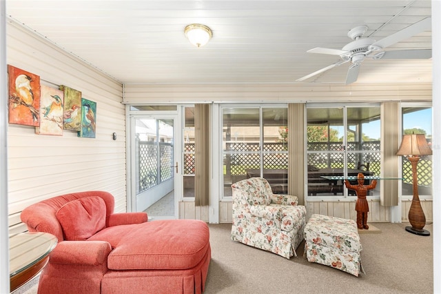 8554 SW 63rd Ct, Ocala, FL 34476 - sunroom with ceiling fan