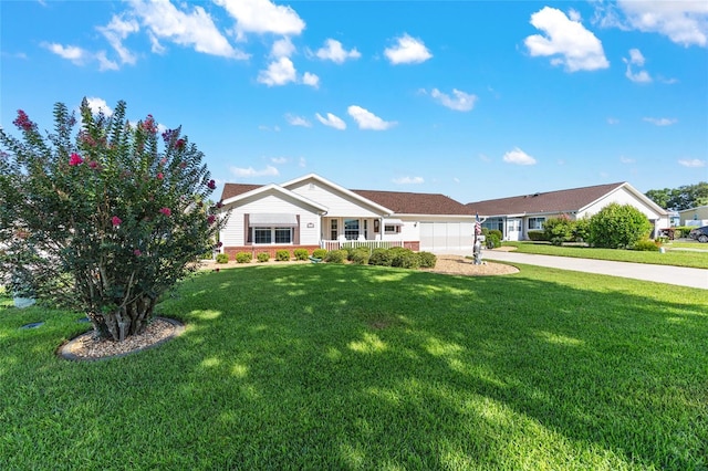 8554 SW 63rd Ct, Ocala, FL 34476 - ranch-style house with a front yard, driveway, and a garage