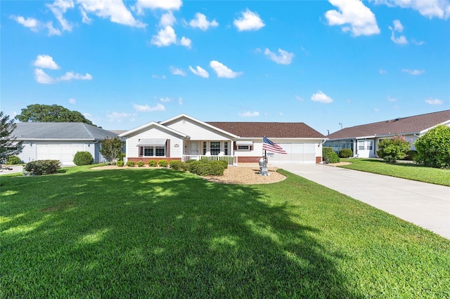 8554 SW 63rd Ct, Ocala, FL 34476 - single story home featuring covered porch, brick siding, and a front yard