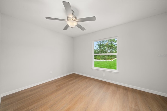 9131 Canter Path, Sebring, FL 33870 - unfurnished room with light wood-style flooring and ceiling fan
