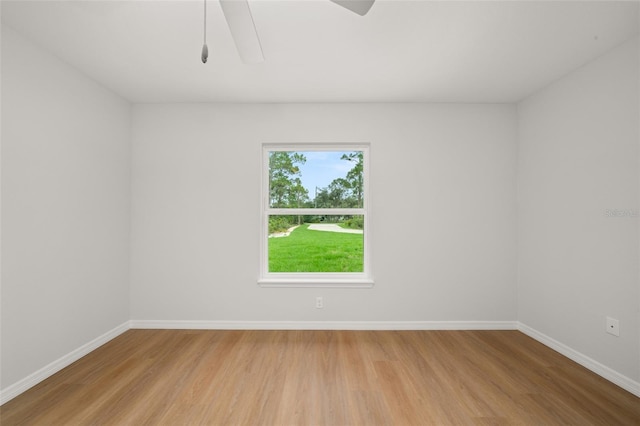 9131 Canter Path, Sebring, FL 33870 - spare room featuring light wood-style flooring and a ceiling fan