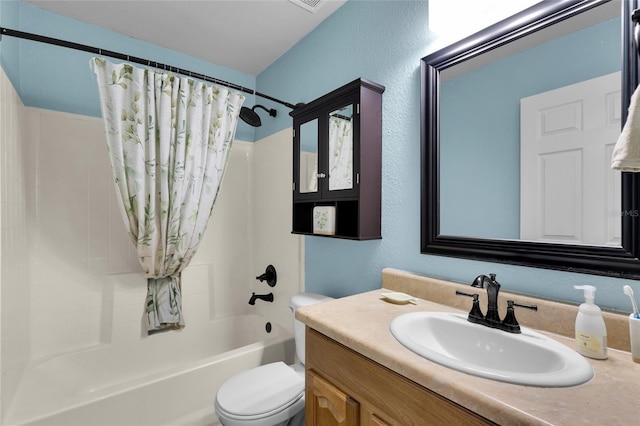 2263 Moines Ct, Dunnellon, FL 34431 - full bathroom with shower / bath combo, toilet, and vanity