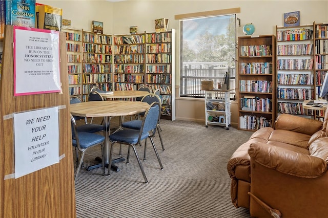 10210 SW 93rd Ave, Ocala, FL 34481 - carpeted home office with wall of books and baseboards