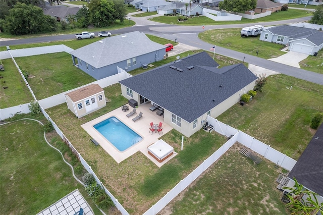 6646 SW 64th Ave, Ocala, FL 34476 - aerial view of residential area featuring a pool area