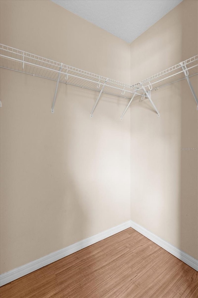 23340 NW Columbine Ave, Dunnellon, FL 34431 - walk in closet featuring wood finished floors