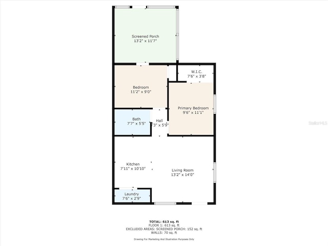 6816 Thomas Cir, Tampa, FL 33619 - view of floor plan / room layout