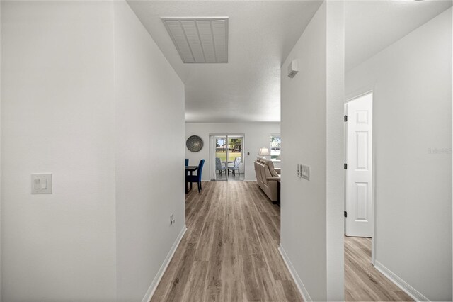 9735 SW 96th St, Ocala, FL 34481 - hallway with light wood-type flooring and baseboards