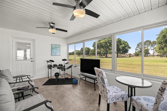 9735 SW 96th St, Ocala, FL 34481 - sunroom / solarium with a ceiling fan