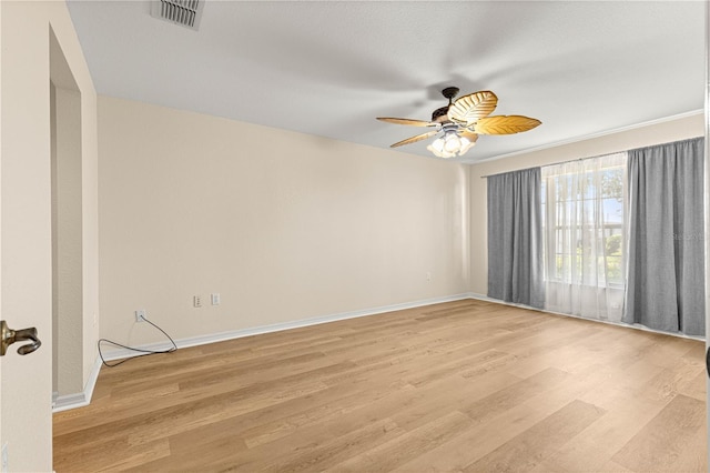 8034 SW 81st Loop, Ocala, FL 34476 - unfurnished room featuring light wood-style floors and a ceiling fan