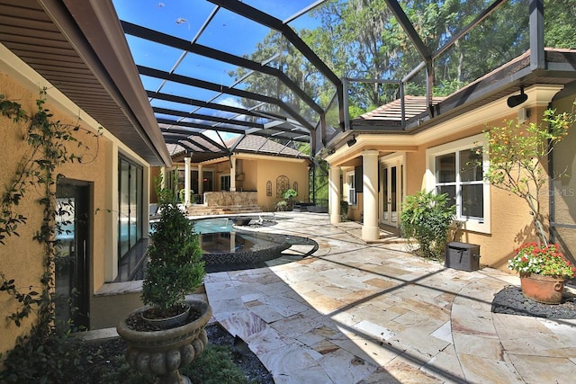 695 SE 47th Loop, Ocala, FL 34480 - view of patio / terrace featuring a lanai and an outdoor pool