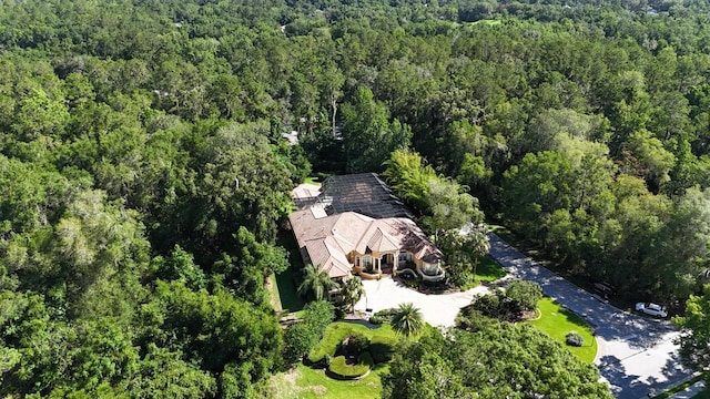 695 SE 47th Loop, Ocala, FL 34480 - aerial overview of property's location with a forest