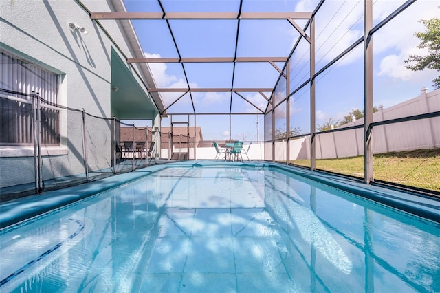 1584 Silhouette Dr, Clermont, FL 34711 - view of pool featuring a lanai