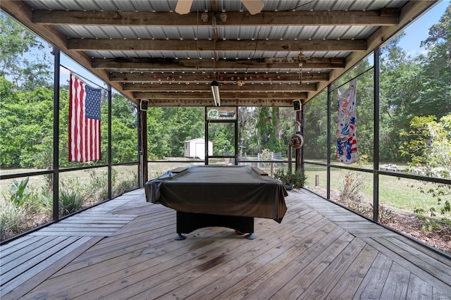 206 N Dundee Way, Inverness, FL 34450 - sunroom with billiards