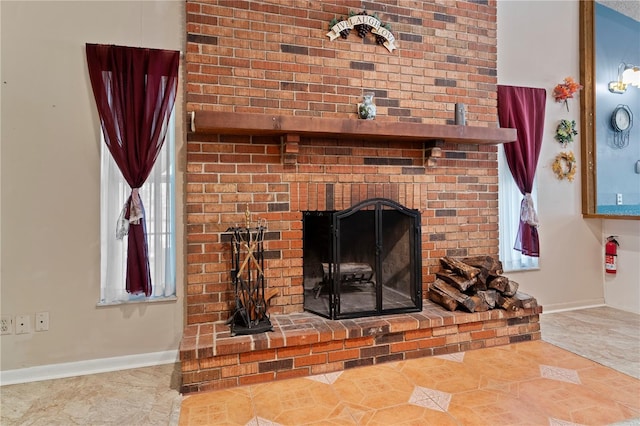 206 N Dundee Way, Inverness, FL 34450 - detailed view of a fire extinguisher and a brick fireplace