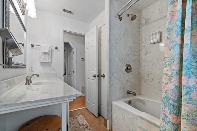 206 N Dundee Way, Inverness, FL 34450 - full bath with vanity and a combined bath / shower with marble appearance