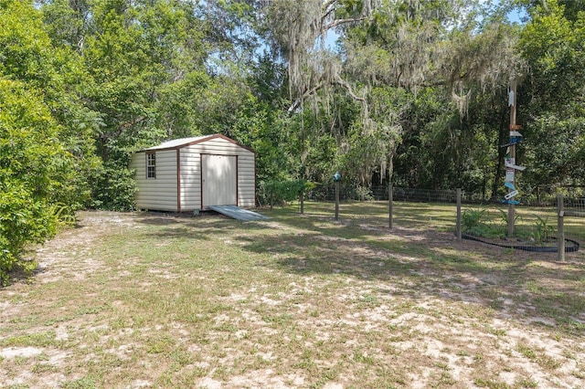 206 N Dundee Way, Inverness, FL 34450 - view of yard featuring a shed