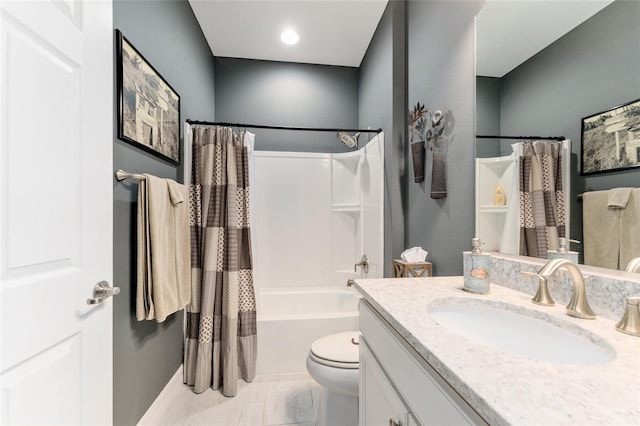 7839 SW 97th Cir, Ocala, FL 34481 - bathroom with vanity and shower / tub combo with curtain