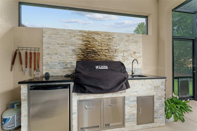 7839 SW 97th Cir, Ocala, FL 34481 - view of patio / terrace featuring exterior kitchen and a sink