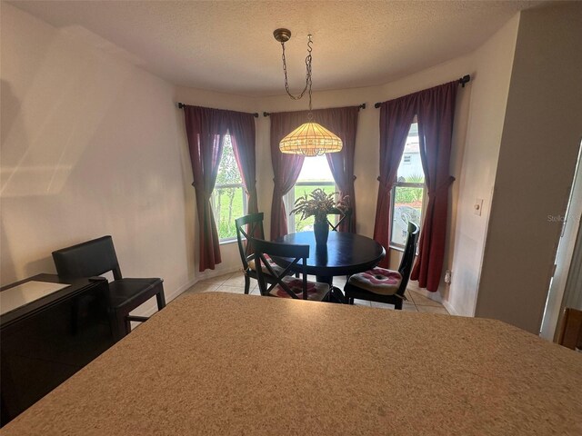 9730 SW 90th St, Ocala, FL 34481 - dining room featuring plenty of natural light, a textured ceiling, and light tile patterned floors