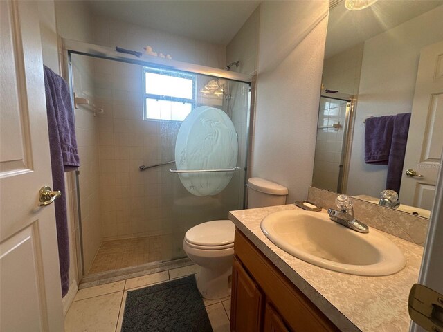 9730 SW 90th St, Ocala, FL 34481 - full bath with vanity, tiled shower, and tile patterned floors