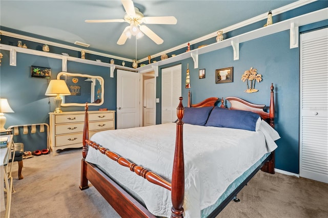 10230 289th St E, Myakka City, FL 34251 - carpeted bedroom featuring ceiling fan
