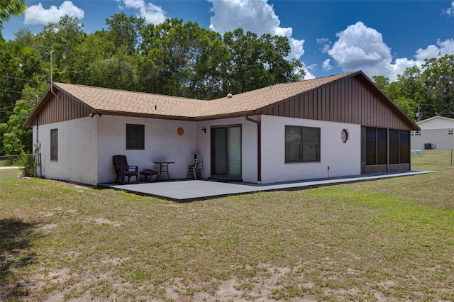 3427 SE 137th St, Summerfield, FL 34491 - back of house with a patio, stucco siding, and a shingled roof