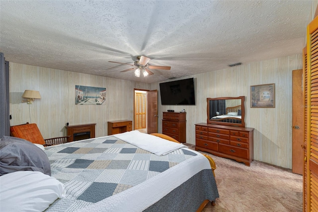 3427 SE 137th St, Summerfield, FL 34491 - bedroom featuring carpet flooring and a ceiling fan