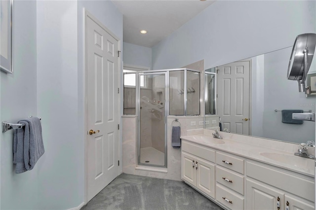 9641 SE 70th Ter, Ocala, FL 34472 - full bath with a stall shower and double vanity