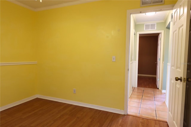 7 Pecan Drive Loop, Ocala, FL 34472 - unfurnished room with crown molding and wood finished floors