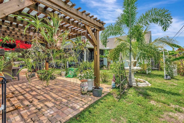 502 SE Guava Ter, Port St Lucie, FL 34983 - view of patio / terrace featuring a pergola