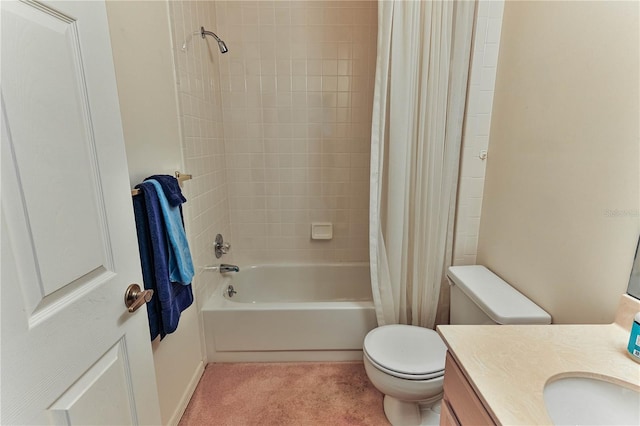 585 W Barrymore Dr, Beverly Hills, FL 34465 - full bath with vanity and shower / bathtub combination with curtain