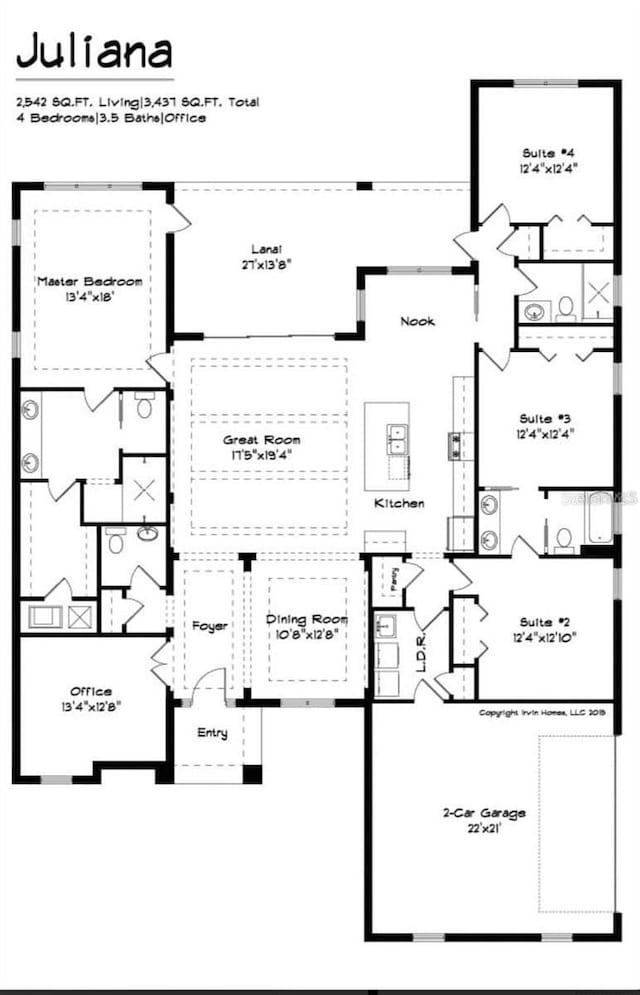 3993 SE 10th Ave, Ocala, FL 34480 - view of floor plan / room layout