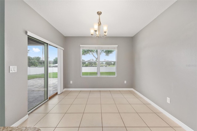 7054 SW 64th Ter, Ocala, FL 34476 - unfurnished room featuring a chandelier and a water view