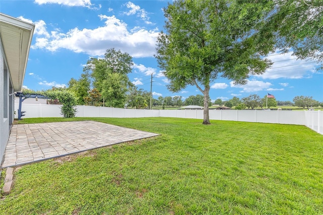 7054 SW 64th Ter, Ocala, FL 34476 - fenced backyard featuring a patio