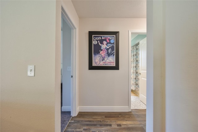 2855 SE 38th St, Ocala, FL 34480 - hallway featuring wood finished floors and baseboards