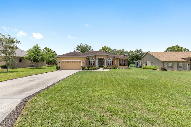 5024 SW 114th Street Rd, Ocala, FL 34476 - mediterranean / spanish-style home featuring an attached garage, driveway, and a front yard