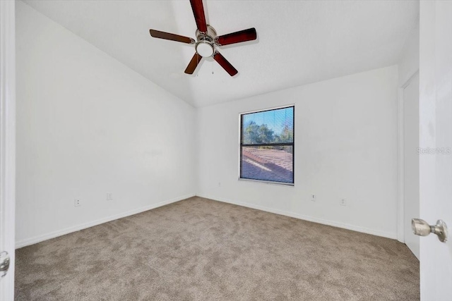 329 Marion Oaks Blvd Unit A3, Ocala, FL 34473 - carpeted spare room featuring vaulted ceiling and ceiling fan