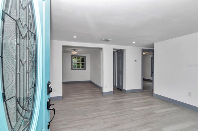 1636 SW 5th Pl, Ocala, FL 34471 - entrance foyer featuring light wood-style flooring and recessed lighting