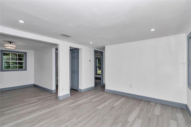 1636 SW 5th Pl, Ocala, FL 34471 - empty room with light wood-style floors and recessed lighting