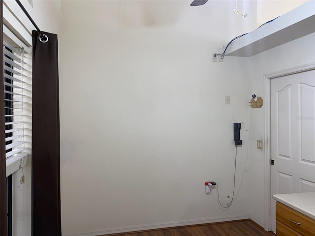 9923 SE 64th Ave, Belleview, FL 34420 - washroom featuring wood finished floors and a ceiling fan