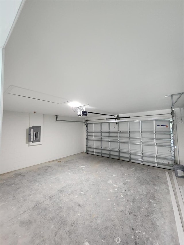 1780 Winding Hills Rd, Dunnellon, FL 34431 - garage with electric panel and a garage door opener