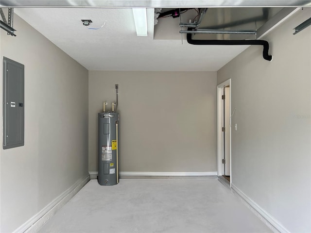 185 Malauka Loop, Ocklawaha, FL 32179 - garage with water heater and electric panel