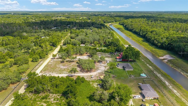 7435 N Nature Trl, Hernando, FL 34442 - aerial view of property and surrounding area with a heavily wooded area and a large body of water