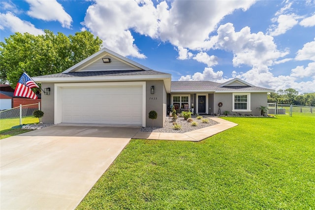 7435 N Nature Trl, Hernando, FL 34442 - single story home with stucco siding, concrete driveway, an attached garage, and roof with shingles