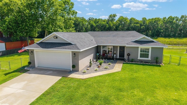 7435 N Nature Trl, Hernando, FL 34442 - single story home featuring stucco siding, a garage, and roof with shingles