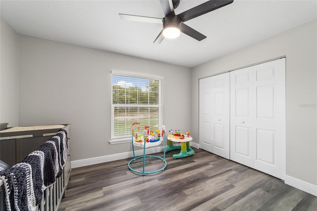 7435 N Nature Trl, Hernando, FL 34442 - bedroom featuring wood finished floors, ceiling fan, and a closet