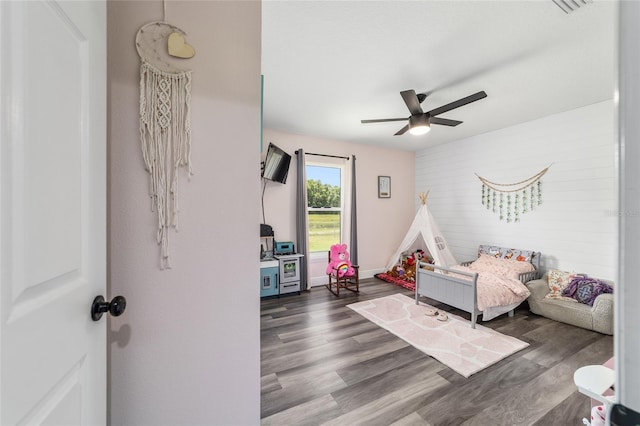 7435 N Nature Trl, Hernando, FL 34442 - bedroom featuring wood finished floors and a ceiling fan
