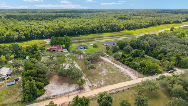 7435 N Nature Trl, Hernando, FL 34442 - aerial overview of property's location featuring a heavily wooded area and a large body of water